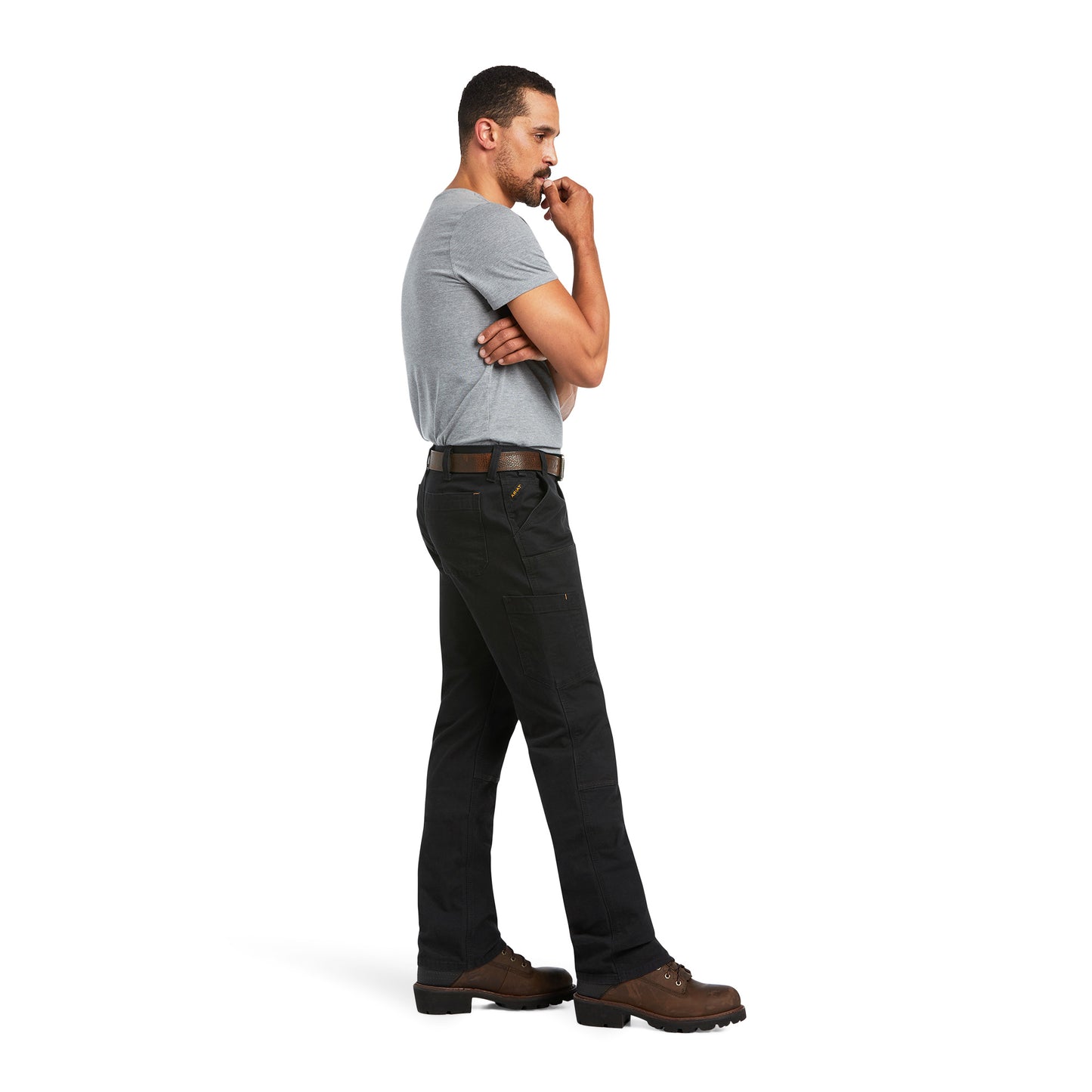 Ariat Men's Black Rebar M7 Durastretch Made Tough Double Front Straigh Ariat Men's Black Rebar M7 Durastretch Made Tough Double Front Straigh