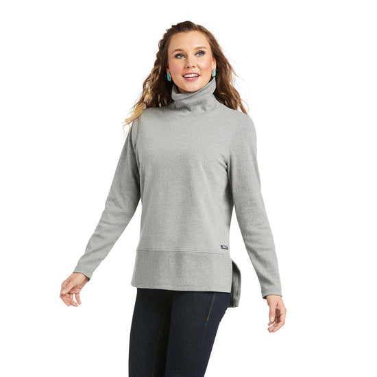 Ariat® Ladies R.E.A.L.™ Funnel Heather Grey Sweater 10037340
