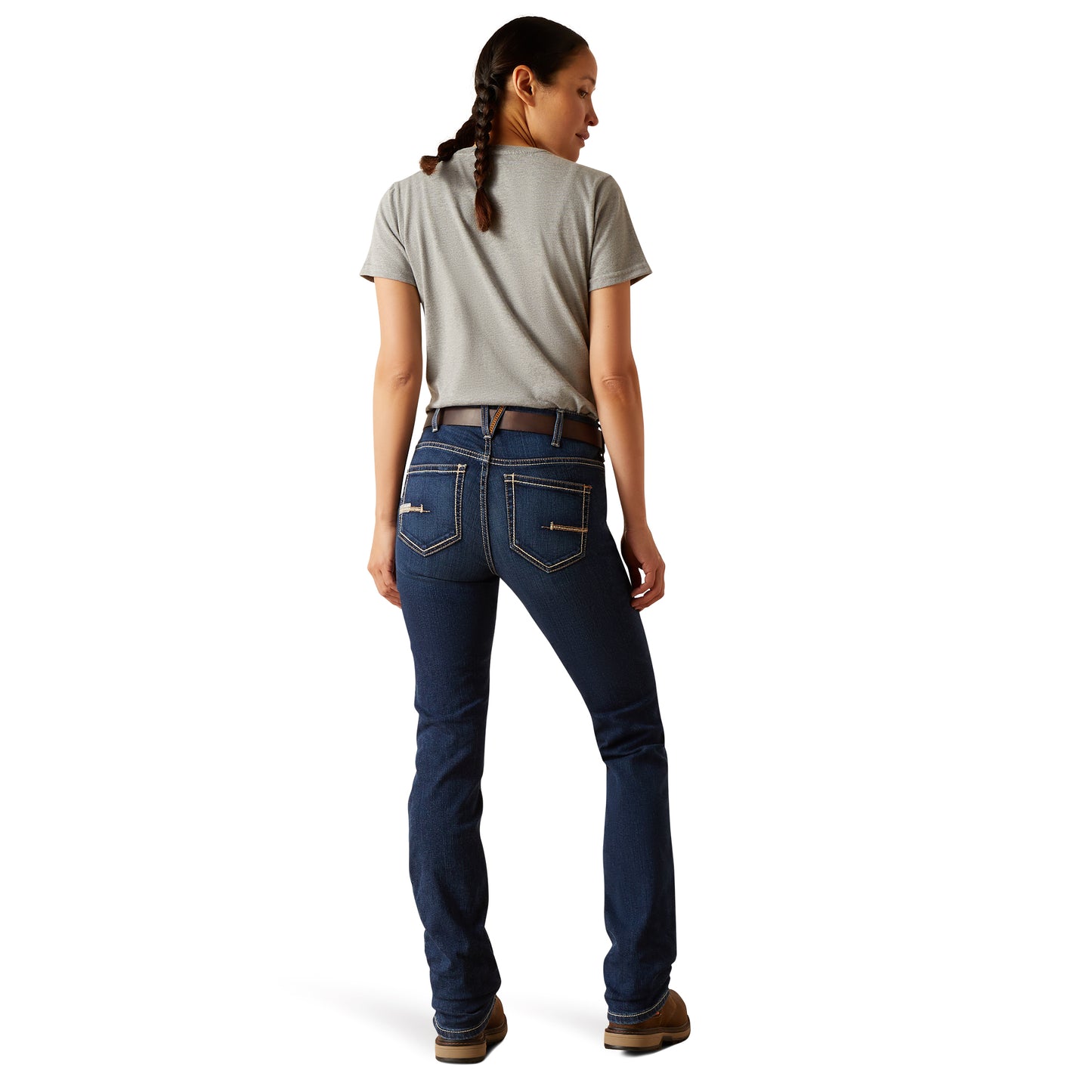 Ariat Ladies Rebar DuraStretch Riveter Double Front Camden Wash Slim Jean 10036684