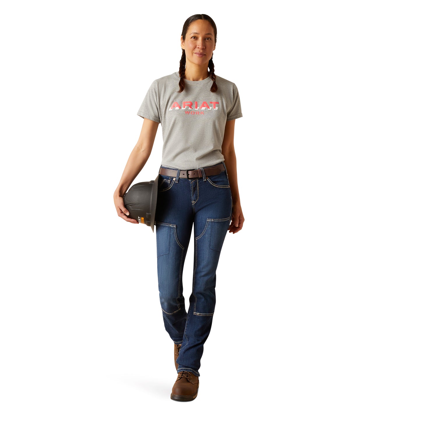 Ariat Ladies Rebar DuraStretch Riveter Double Front Camden Wash Slim Jean 10036684