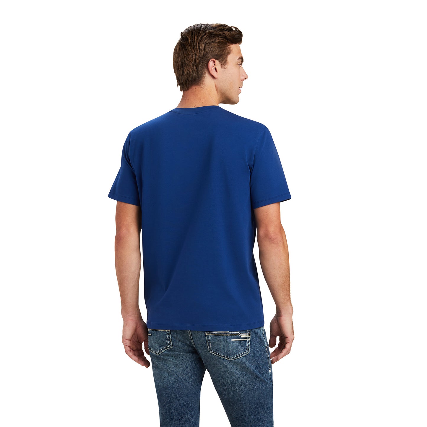 Ariat® Men's Varsity Estate Blue Short Sleeve T-shirt 10041352
