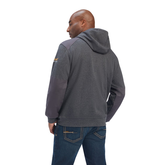 Ariat® Men's Rebar Workman DuraCanvas Charcoal Heather Hoodie 10041499