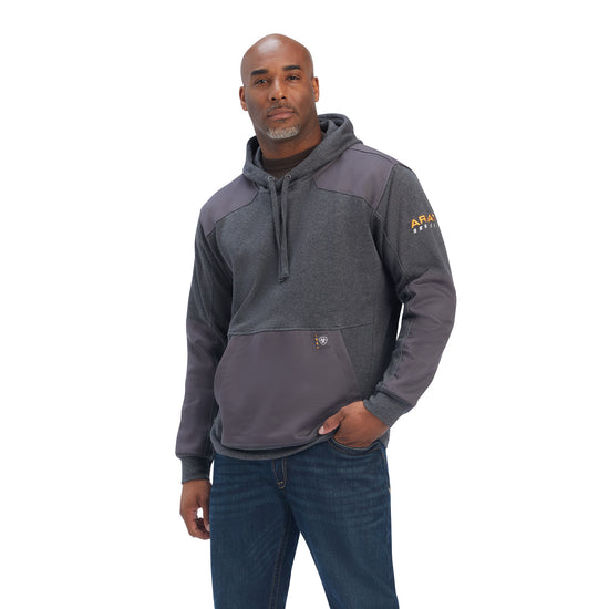 Ariat® Men's Rebar Workman DuraCanvas Charcoal Heather Hoodie 10041499