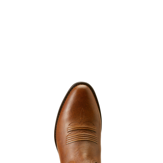 Ariat Ladies Heritage R Toe Copper Brown Western Boots 10035999