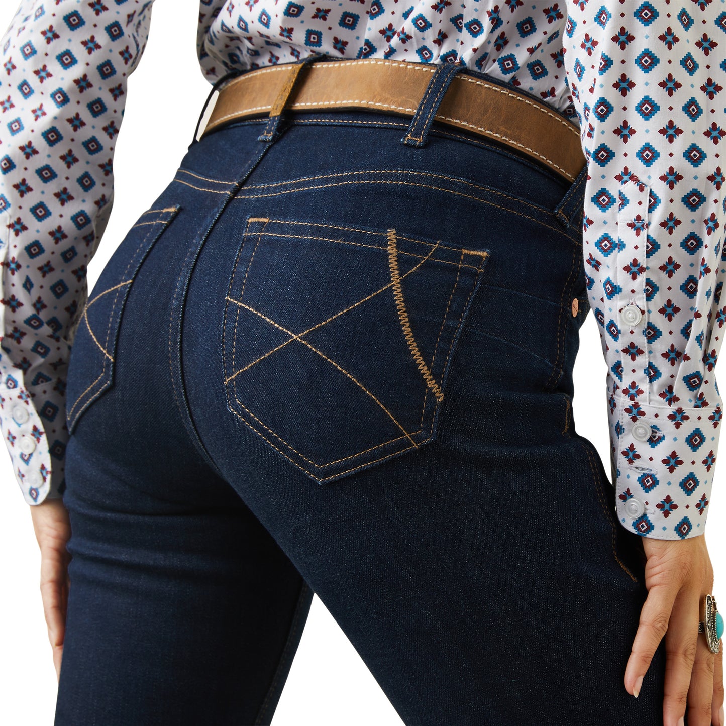 Ariat Ladies Rinse Blue R.E.A.L Ella Straight Leg Jean 10042224