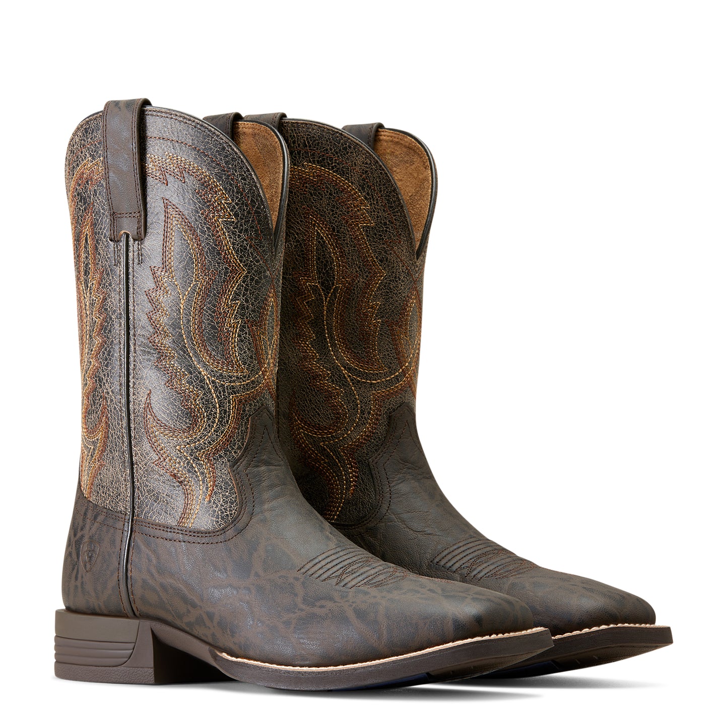 Ariat Men's Steadfast Chocolate Wide Square Toe Cowboy Boot 10046977