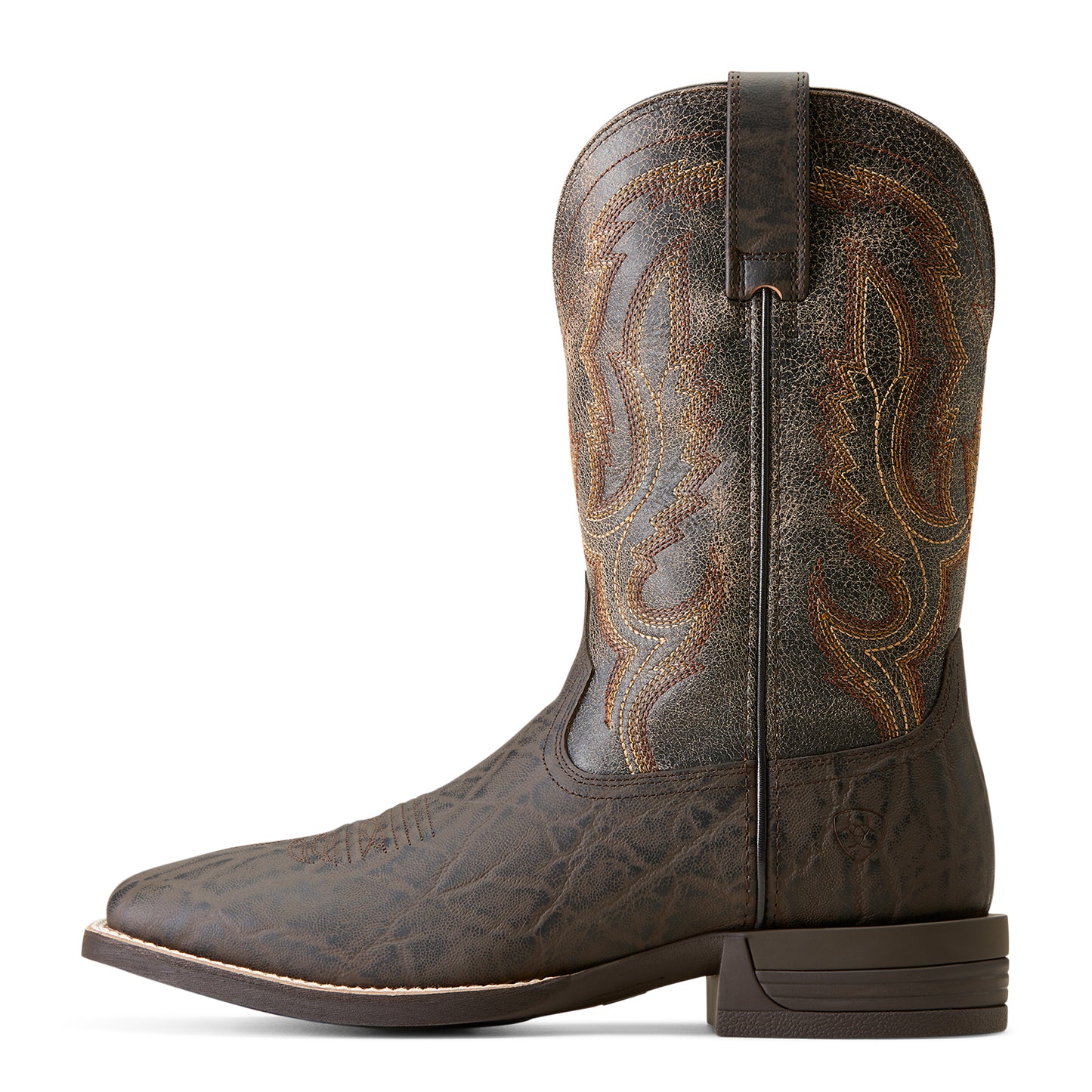 Ariat Men's Steadfast Chocolate Wide Square Toe Cowboy Boot 10046977