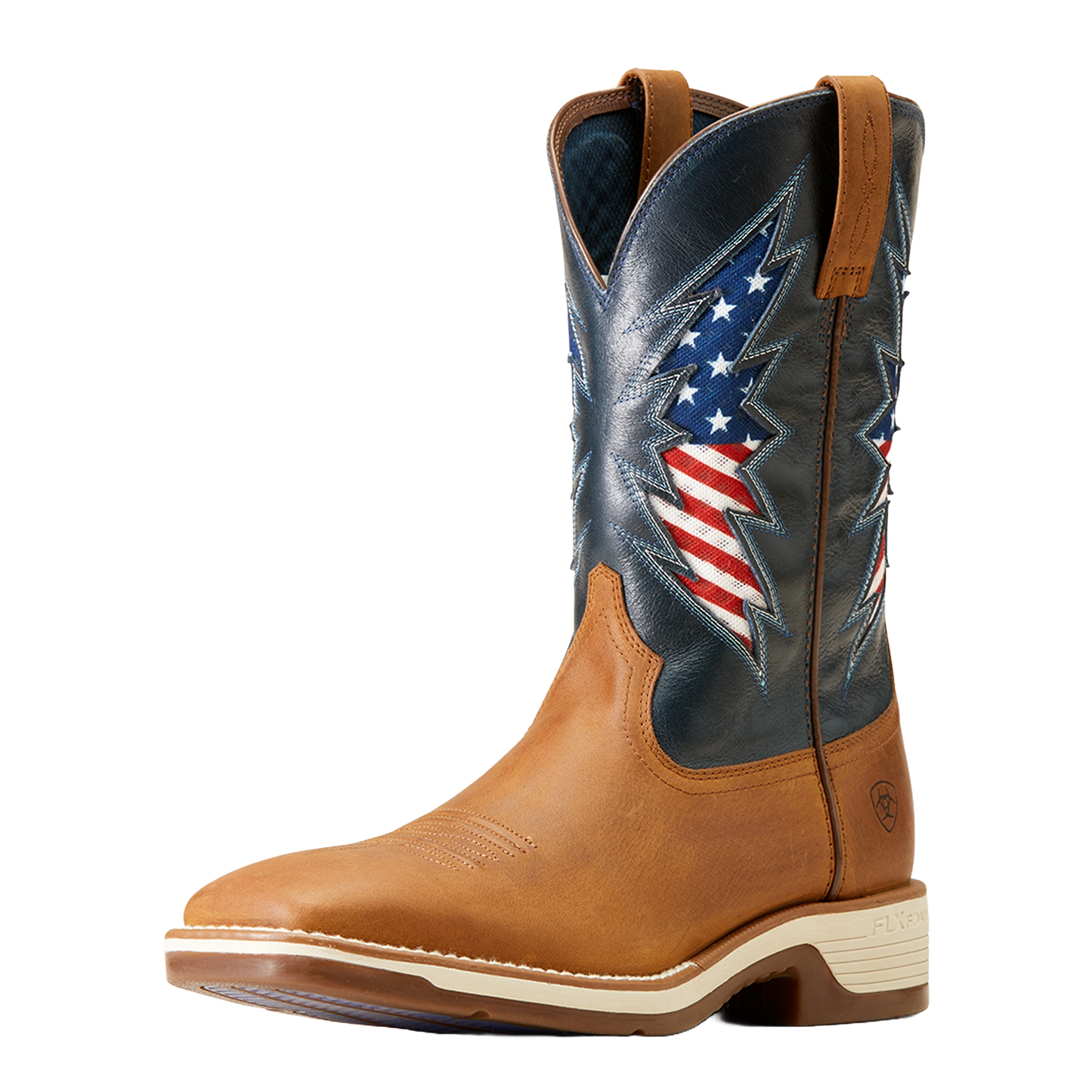 Ariat Men's Ridgeback VentTEK Georgia Clay Brown Western Boot 10046981