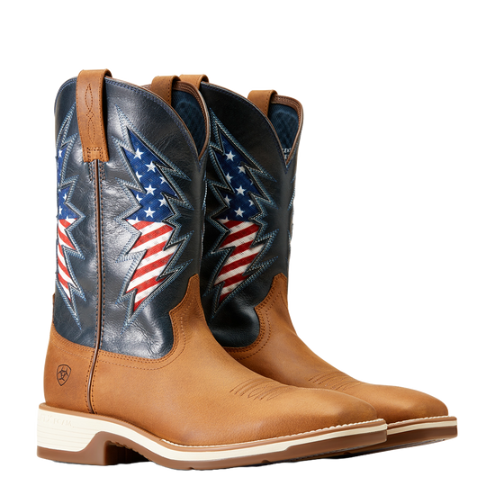 Ariat Men's Ridgeback VentTEK Georgia Clay Brown Western Boot 10046981