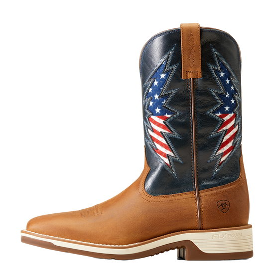 Ariat Men's Ridgeback VentTEK Georgia Clay Brown Western Boot 10046981