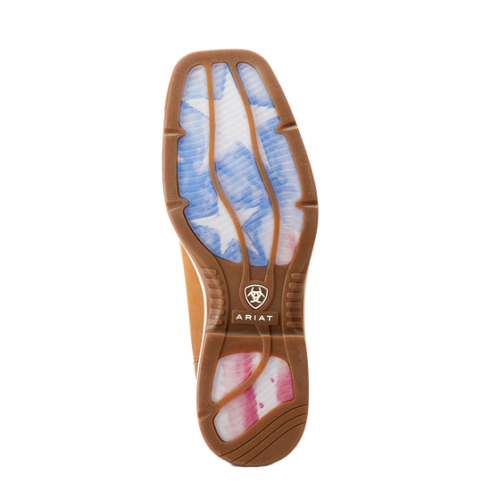 Ariat Men's Ridgeback VentTEK Georgia Clay Brown Western Boot 10046981