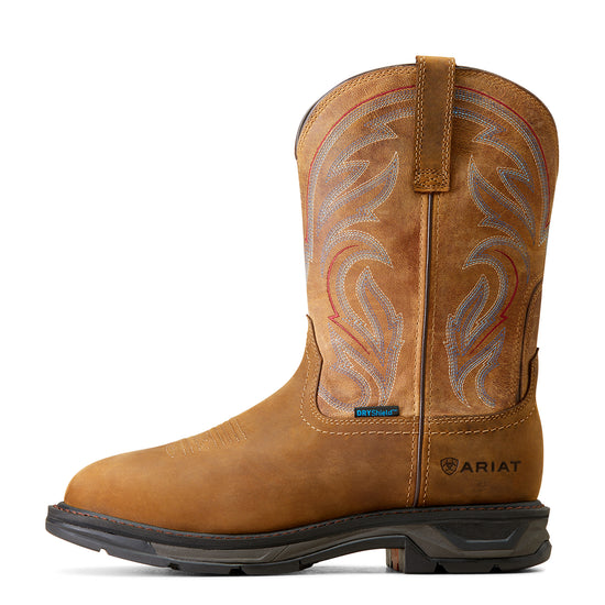 Ariat Men's WorkHog XT Waterproof Distressed Brown Western Work Boot 10045436