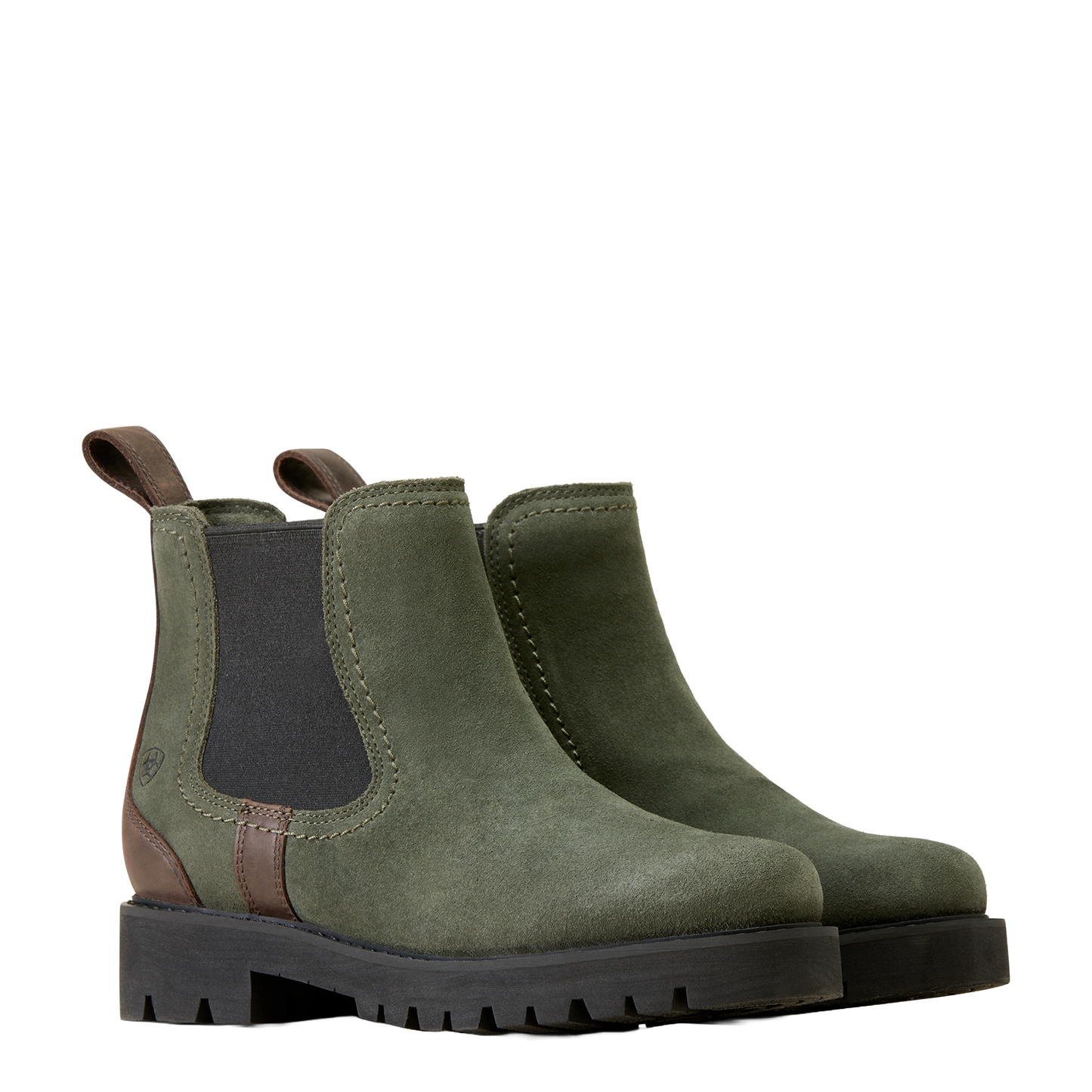 Ariat Ladies Wexford Lug Waterproof Forest Night Green Chelsea Boot 10047030
