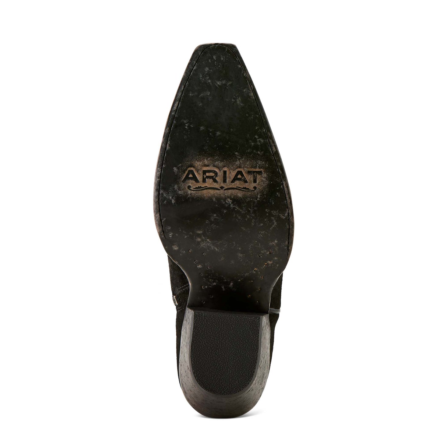 Ariat Ladies Laramie Distressed Black Suede X Toe Western Boots 10046988