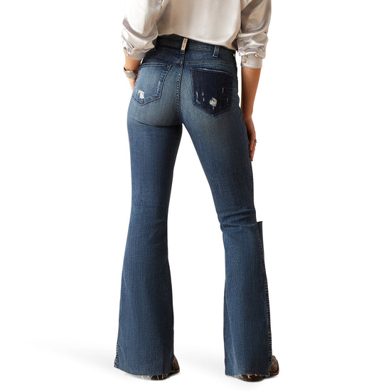 Ariat Ladies High Rise Canadian Blue Thea Flare Jeans 10047326