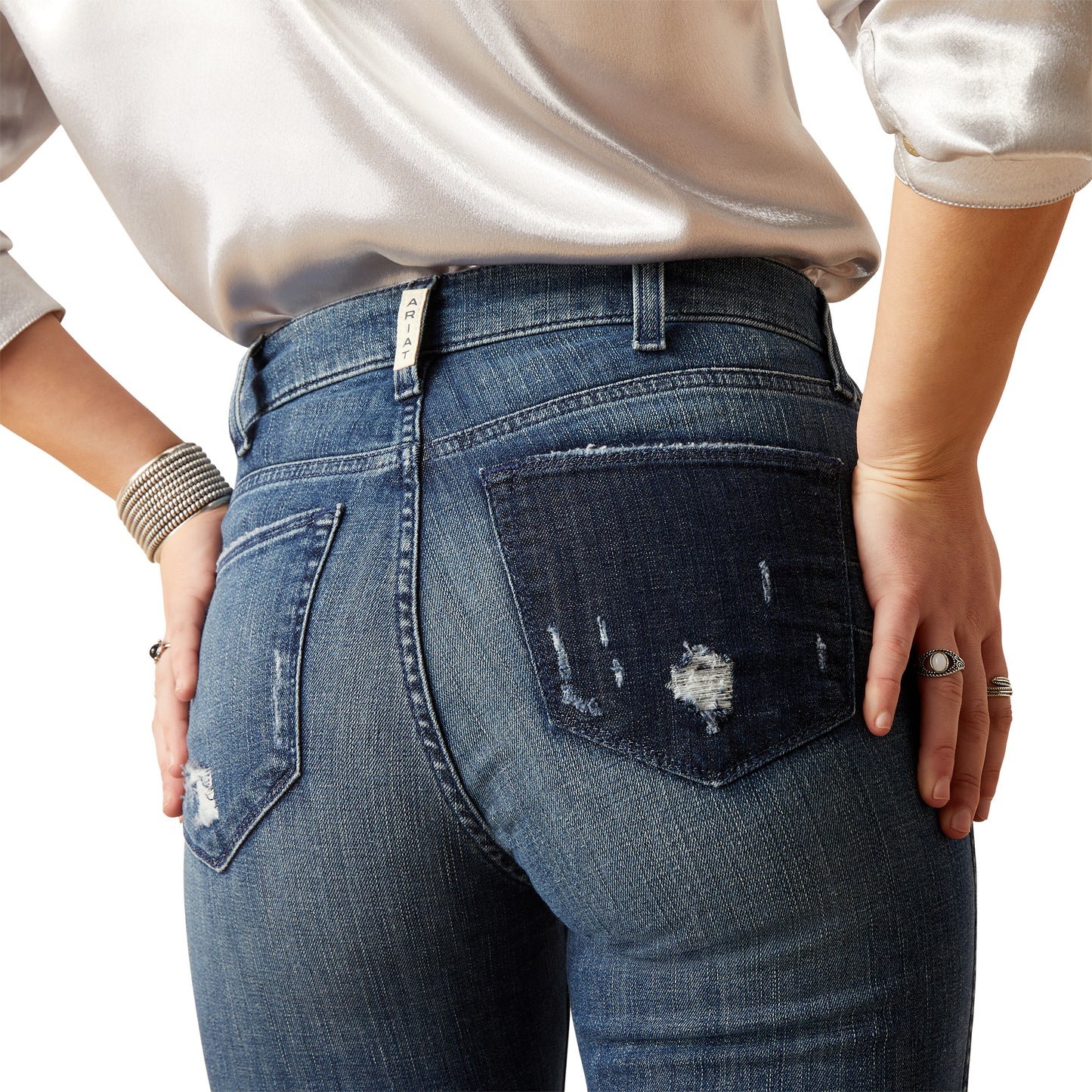 Ariat Ladies High Rise Canadian Blue Thea Flare Jeans 10047326