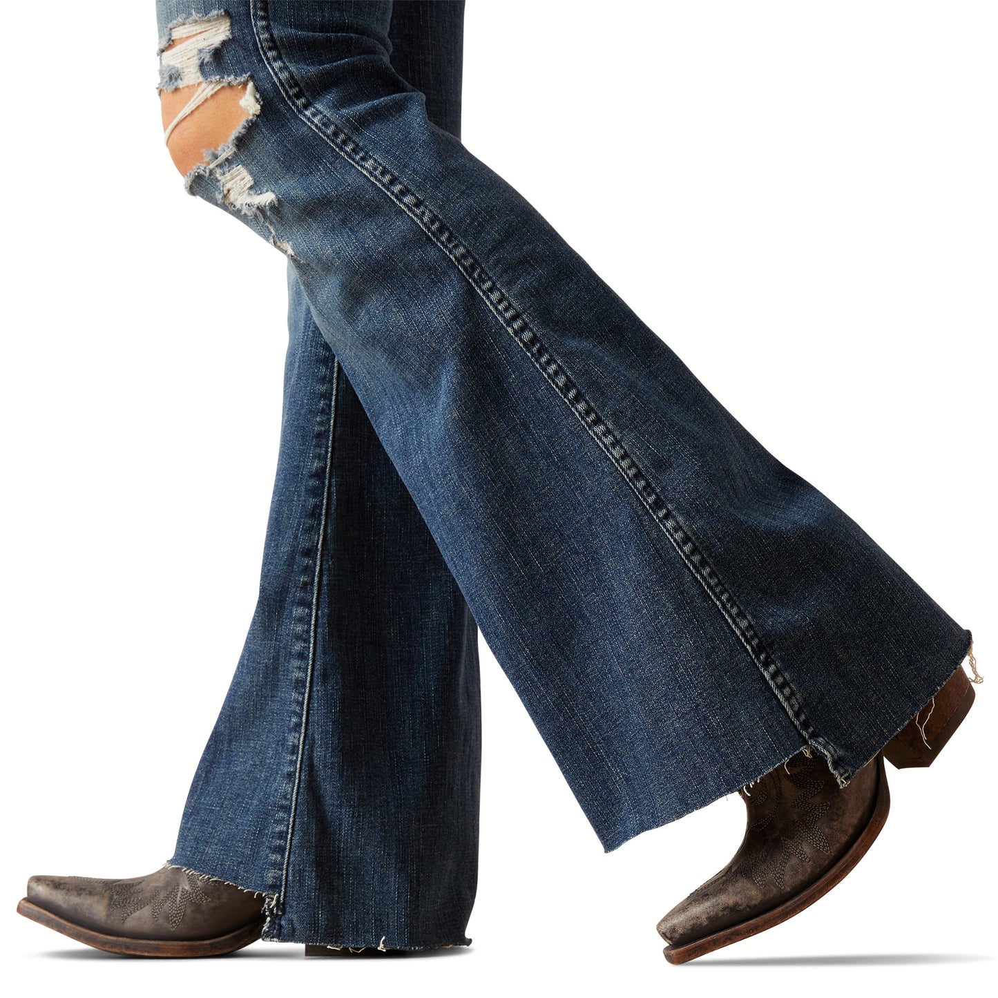 Ariat Ladies High Rise Canadian Blue Thea Flare Jeans 10047326