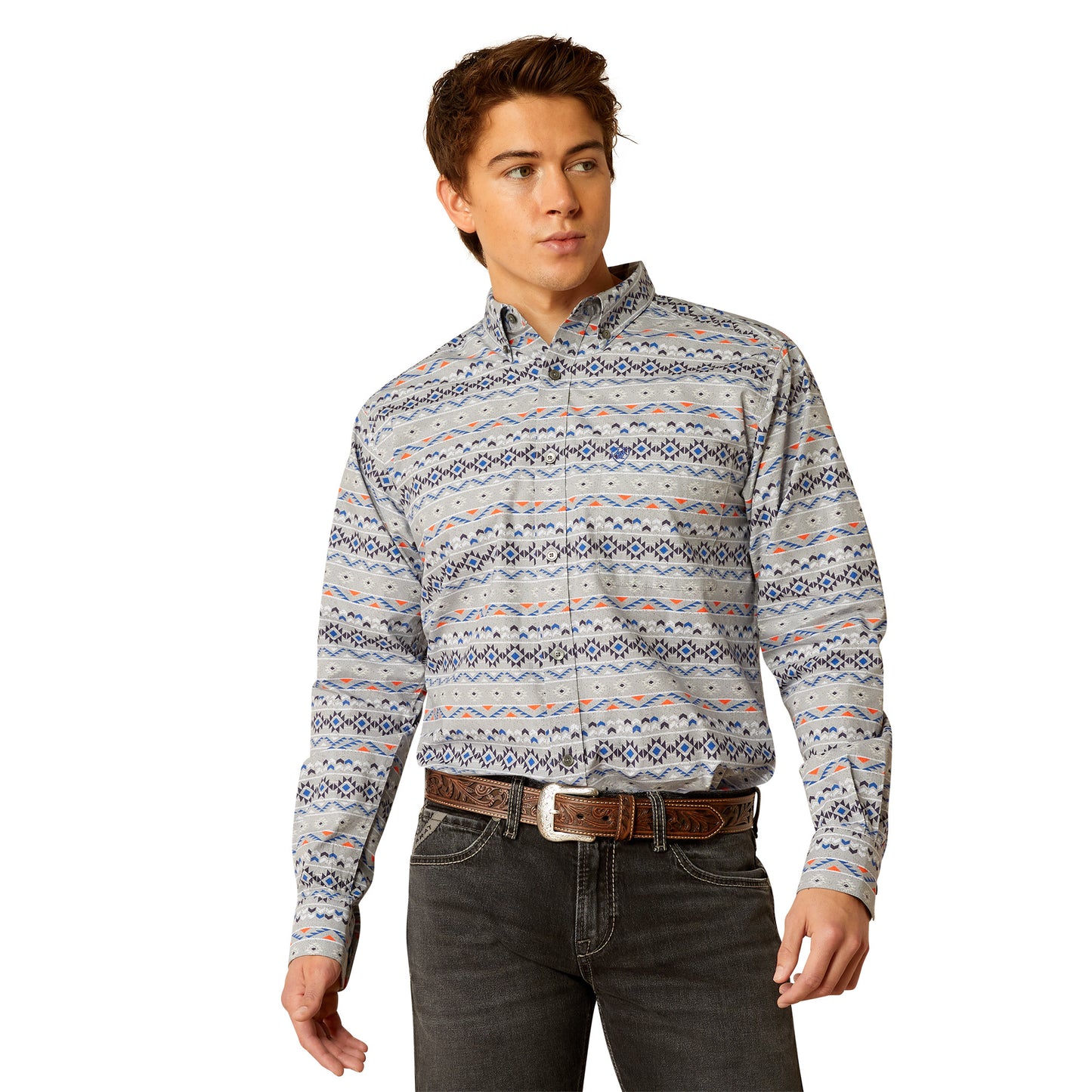 Ariat Men's Richie Fitted Button Down Long Sleeve Shirt 10051989 Ariat Men's Richie Fitted Button Down Long Sleeve Shirt 10051989