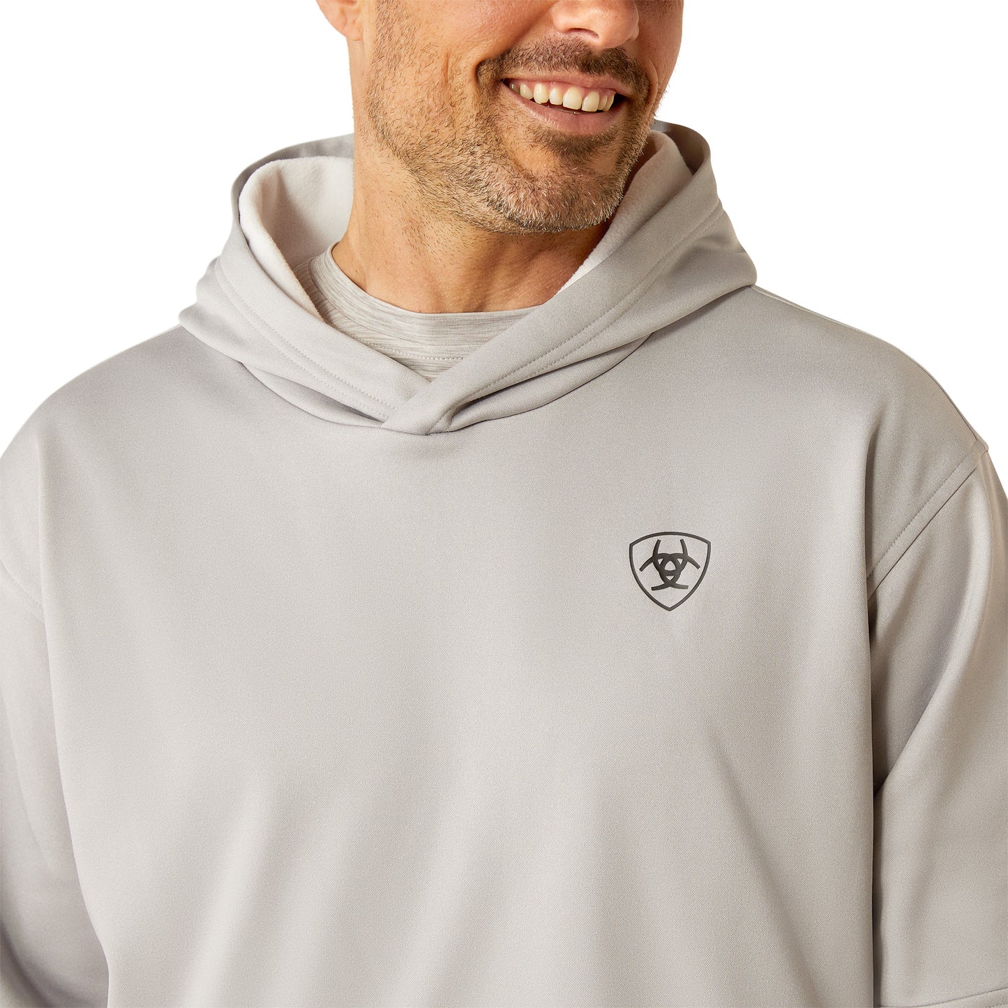 Ariat Men's Tex Fleece 2.0 Camo Pocket Grey Hoodie 10052021