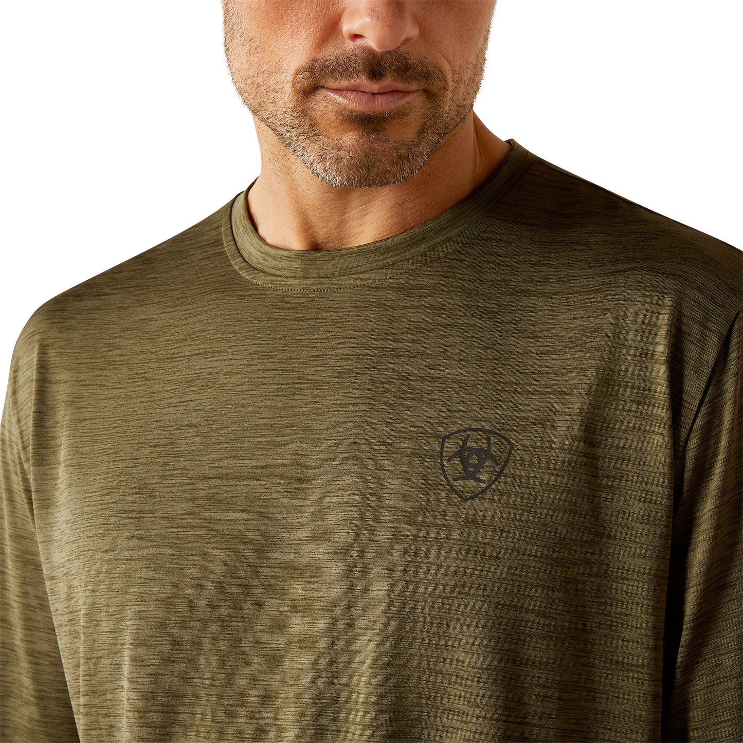 Ariat Men's Charger Camo Slice Brine Olive Heather T-Shirt 10052326