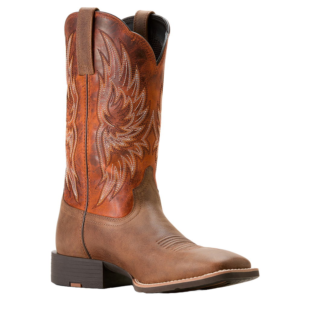 Ariat Men's Sport Rider Vintage Oak & Rustic Orange Cowboy Boot 100535
