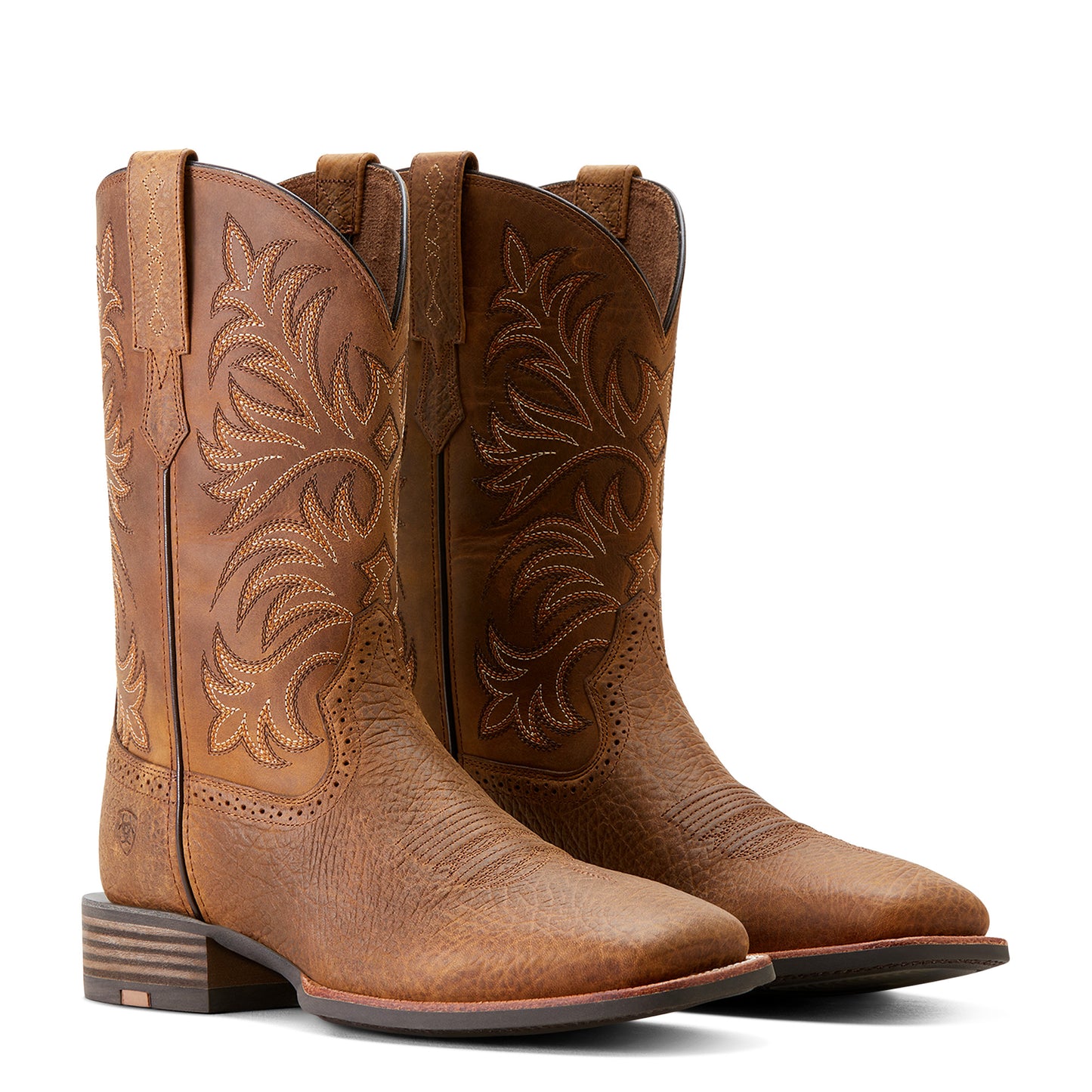 Ariat Men's Oakwood Earth Brown Leather Cowboy Boot 10053566