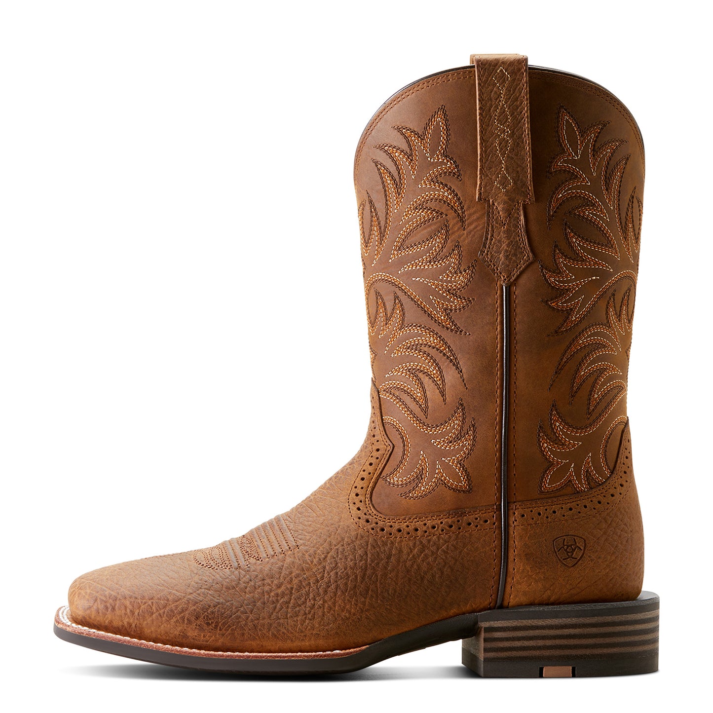 Ariat Men's Oakwood Earth Brown Leather Cowboy Boot 10053566
