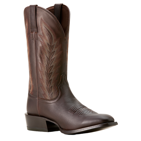 Ariat Brown Leather Western Boots with Embroidered Shaft Ariat Women main image 2