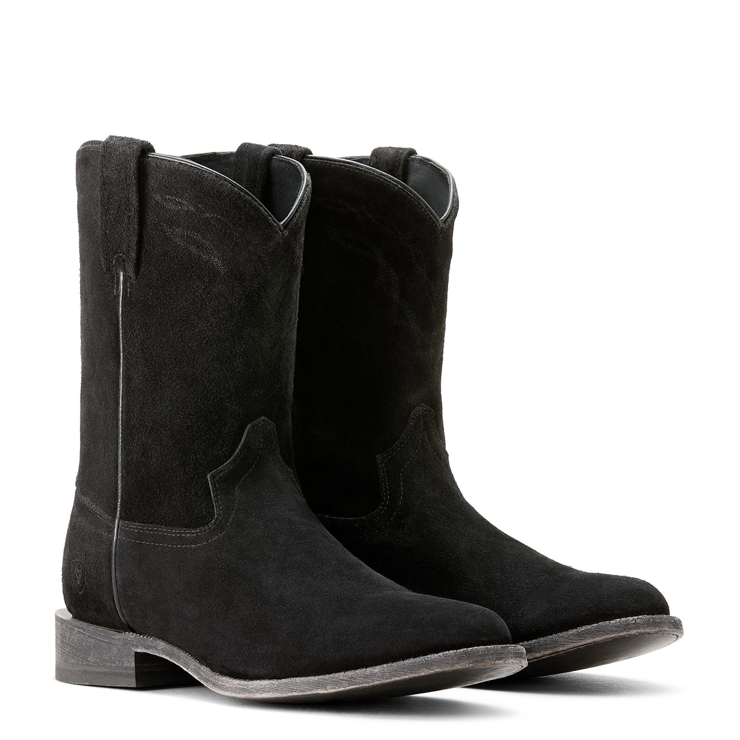 Ariat Men's Downtown Stonewashed Black Suede Western Boot 10053628