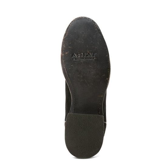 Ariat Men's Downtown Stonewashed Black Suede Western Boot 10053628