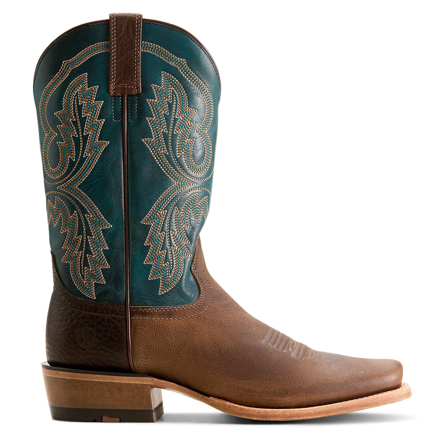 Ariat Men's Futurity Cashout Brown & Teal Cutter Toe Boots 10053756