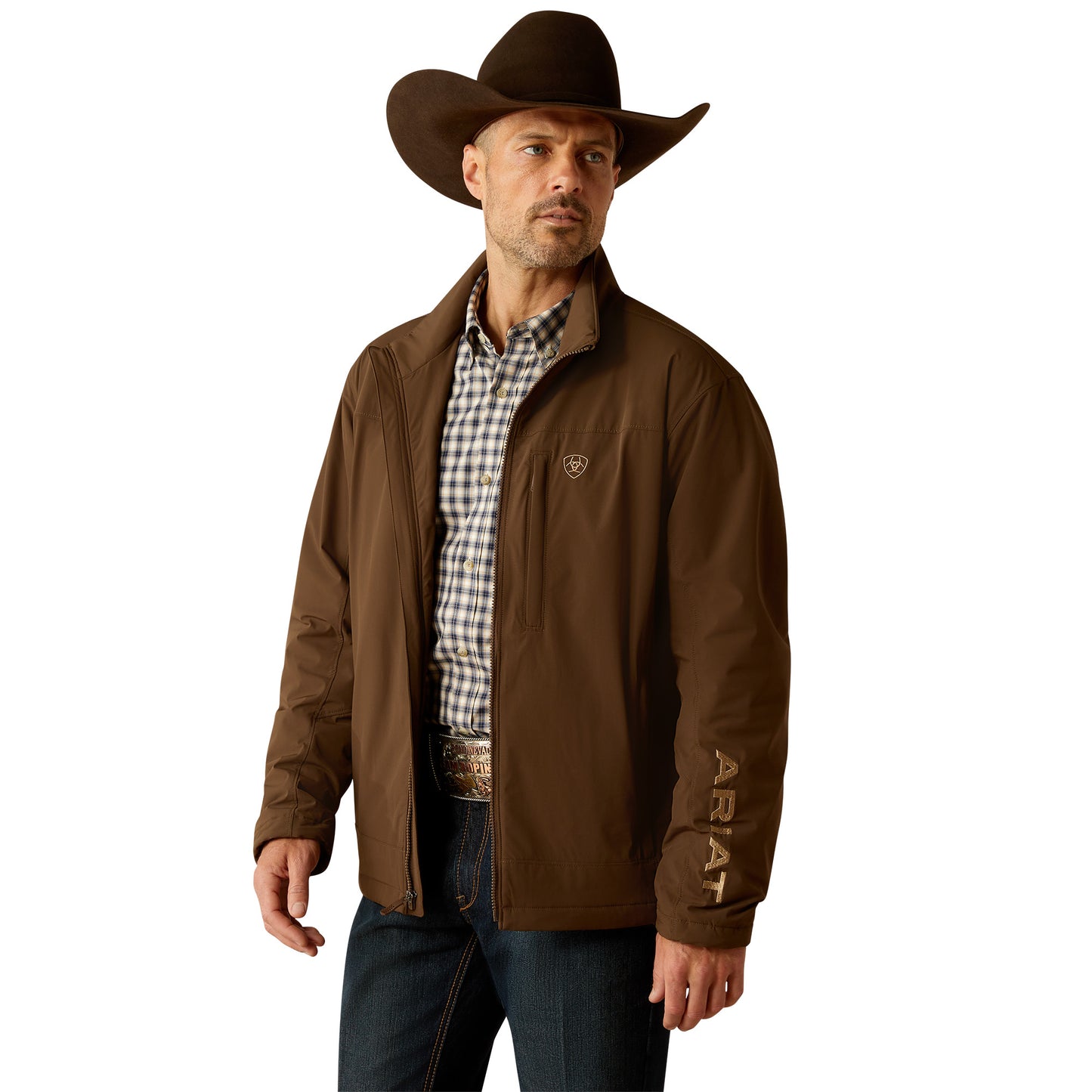 Ariat Men's Pioneer StretchShell Brown Jacket 10054173