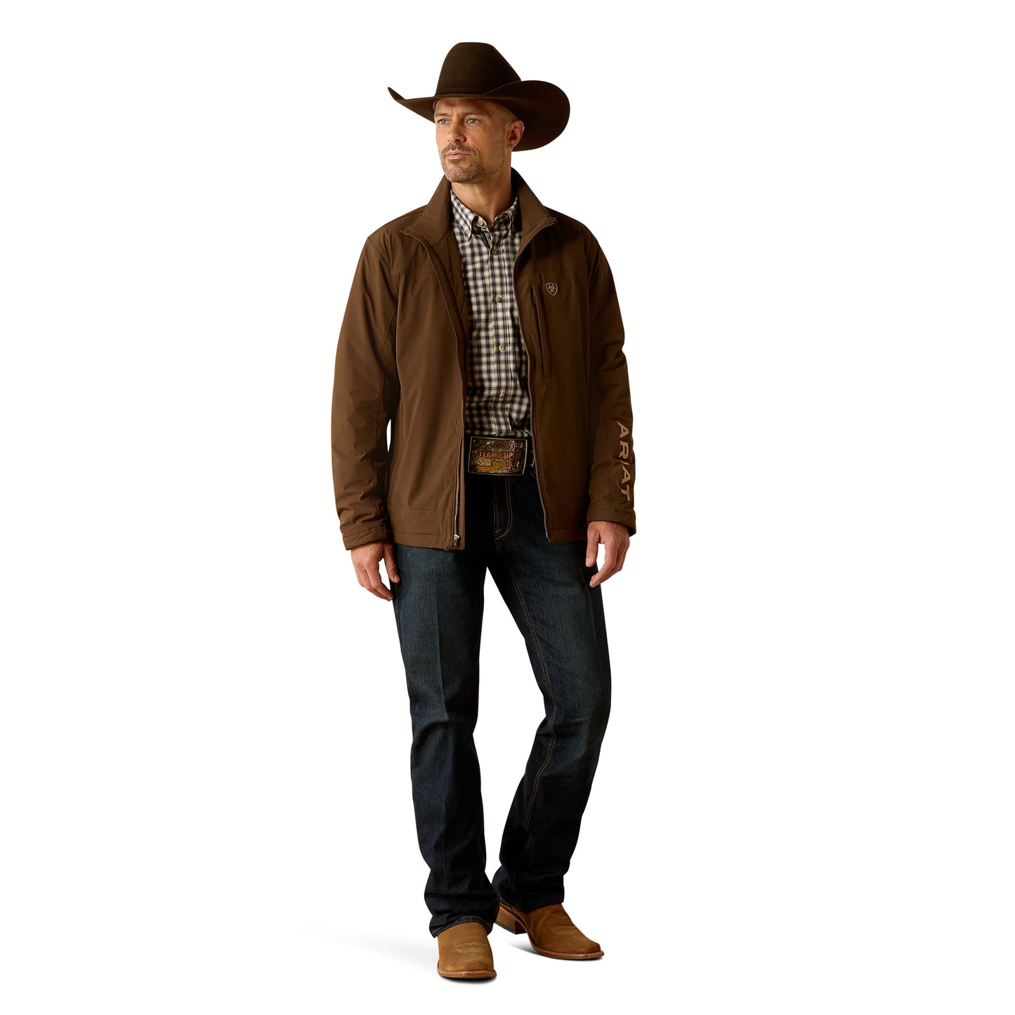 Ariat Men's Pioneer StretchShell Brown Jacket 10054173