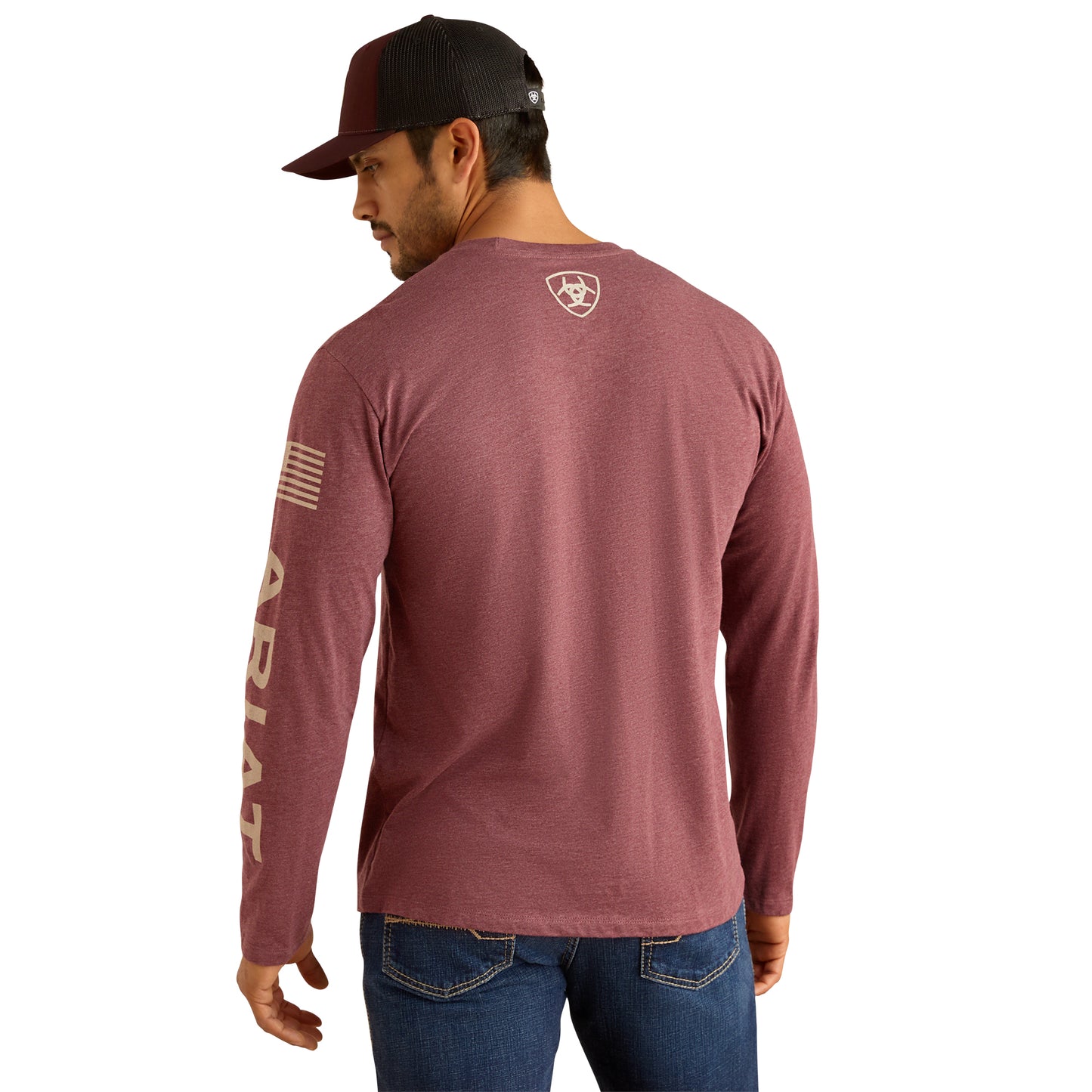Ariat Men's Elevated V2 Burgundy T-Shirt 10054194