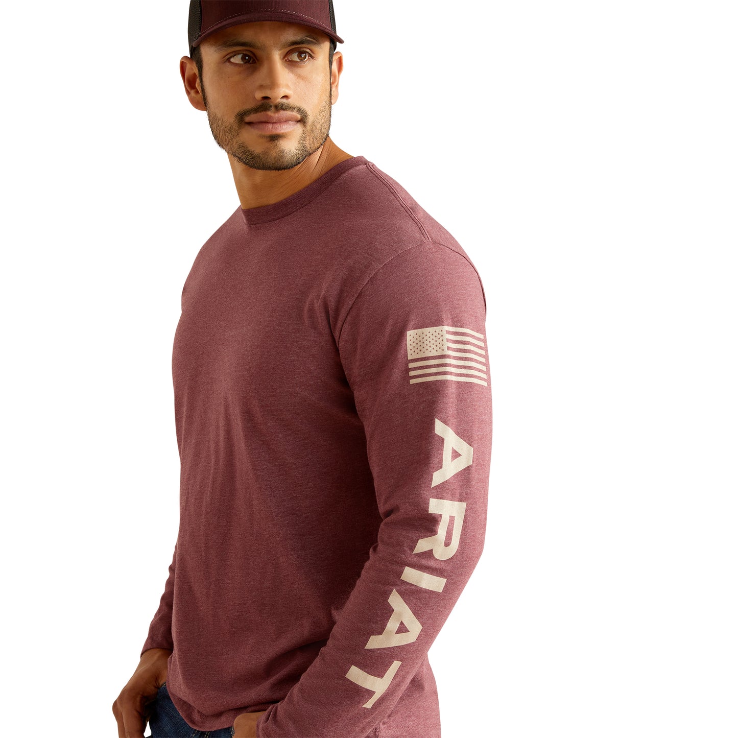 Ariat Men's Elevated V2 Burgundy T-Shirt 10054194