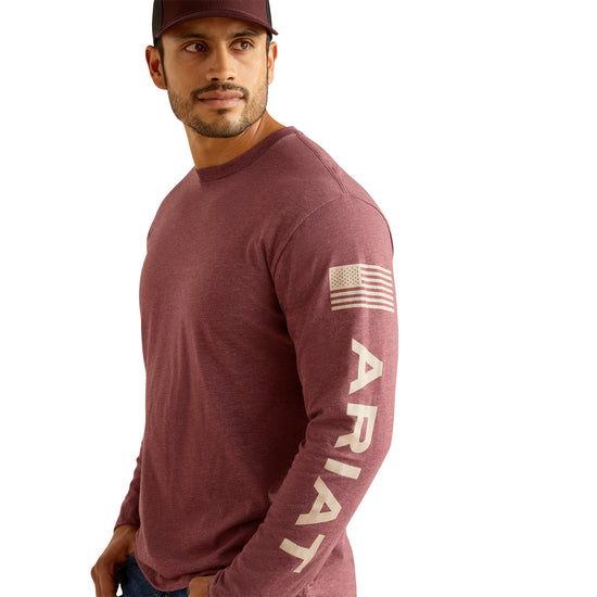 Ariat Men's Elevated V2 Burgundy T-Shirt 10054194