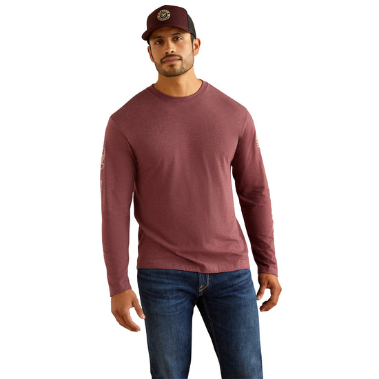 Ariat Men's Elevated V2 Burgundy T-Shirt 10054194
