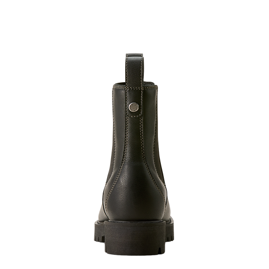 Ariat Ladies Wexford Lug Mid Jet Black Waterproof Chelsea Boot 10053771