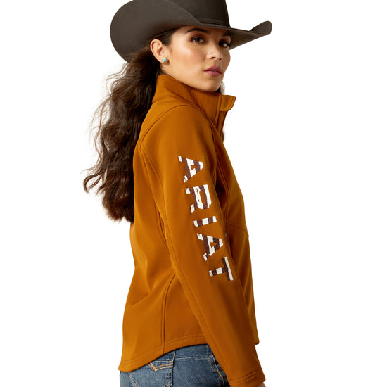 Ariat Ladies Team Patriot Chestnut Horse Softshell Jacket 10052717