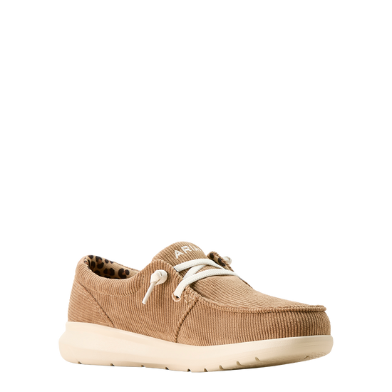 Ariat Ladies Tan Corduroy Hilo Slip On Shoe 10053703