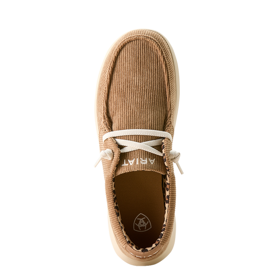 Ariat Ladies Tan Corduroy Hilo Slip On Shoe 10053703