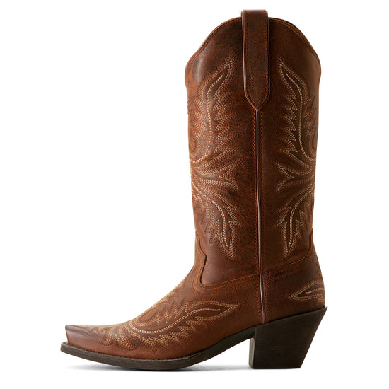 Ariat Ladies Round Up Collins Rafter Tan Western Boot 10053788