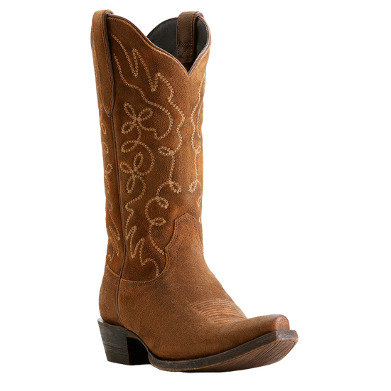 Ariat Ladies Jukebox Dark Ginger Suede Western Boots 10053790