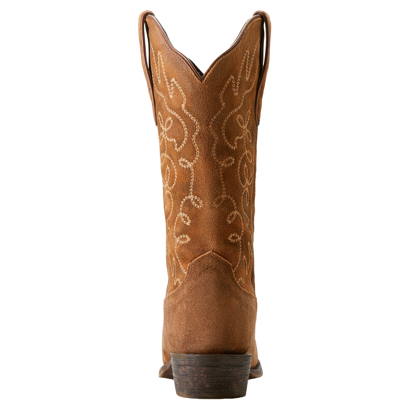 Ariat Ladies Jukebox Dark Ginger Suede Western Boots 10053790