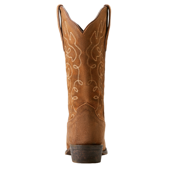 Ariat Ladies Jukebox Dark Ginger Suede Western Boots 10053790