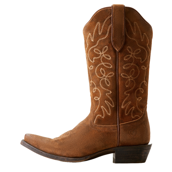Ariat Ladies Jukebox Dark Ginger Suede Western Boots 10053790