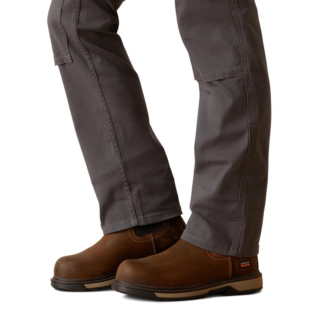 Ariat Ladies Rebar PR DuraStretch Made Tough Double Front Rebar Grey Straight Pant 10050620 detail03