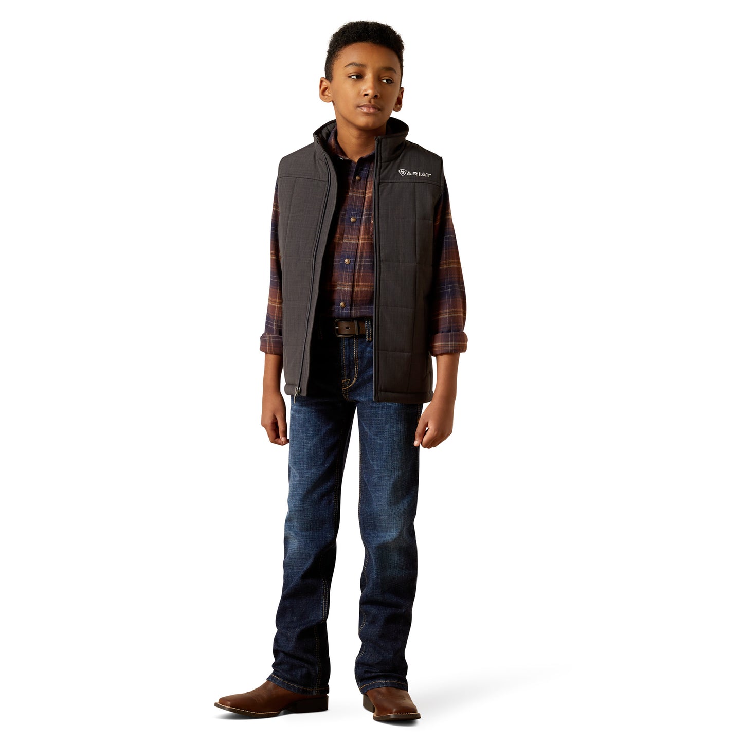 Ariat Youth Boy's Crius Phantom Heather Insulated Vest 10062265