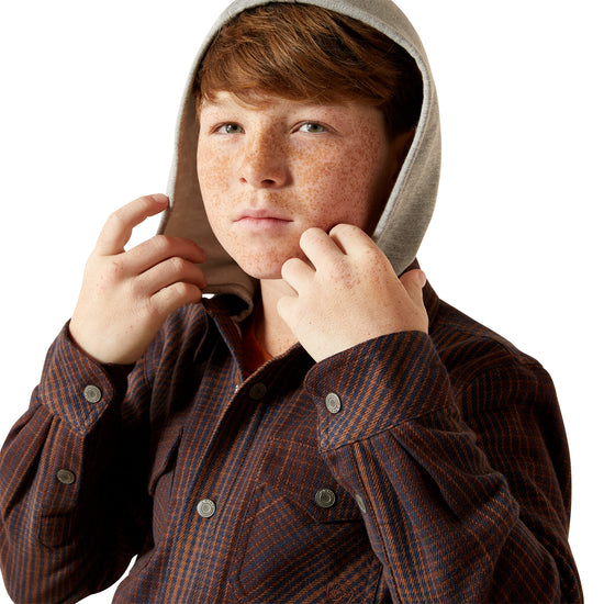 Ariat Youth Boy's Holbrook Retro Brown Shirt Jacket 10065846