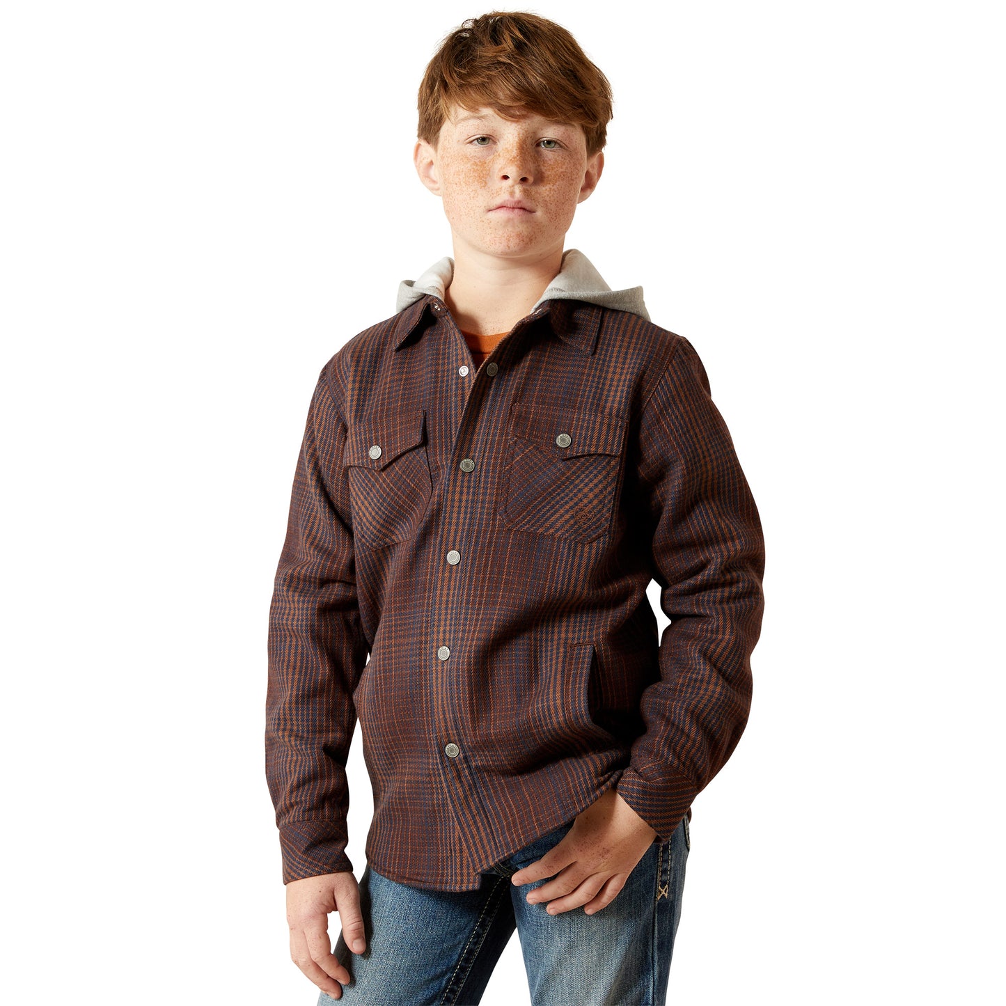 Ariat Youth Boy's Holbrook Retro Brown Shirt Jacket 10065846